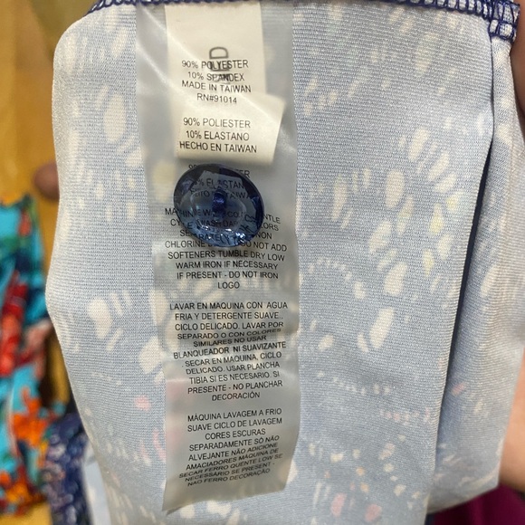 EP New York Sleeveless blue colorful Print golf Dress Size XS - Picture 7 of 7